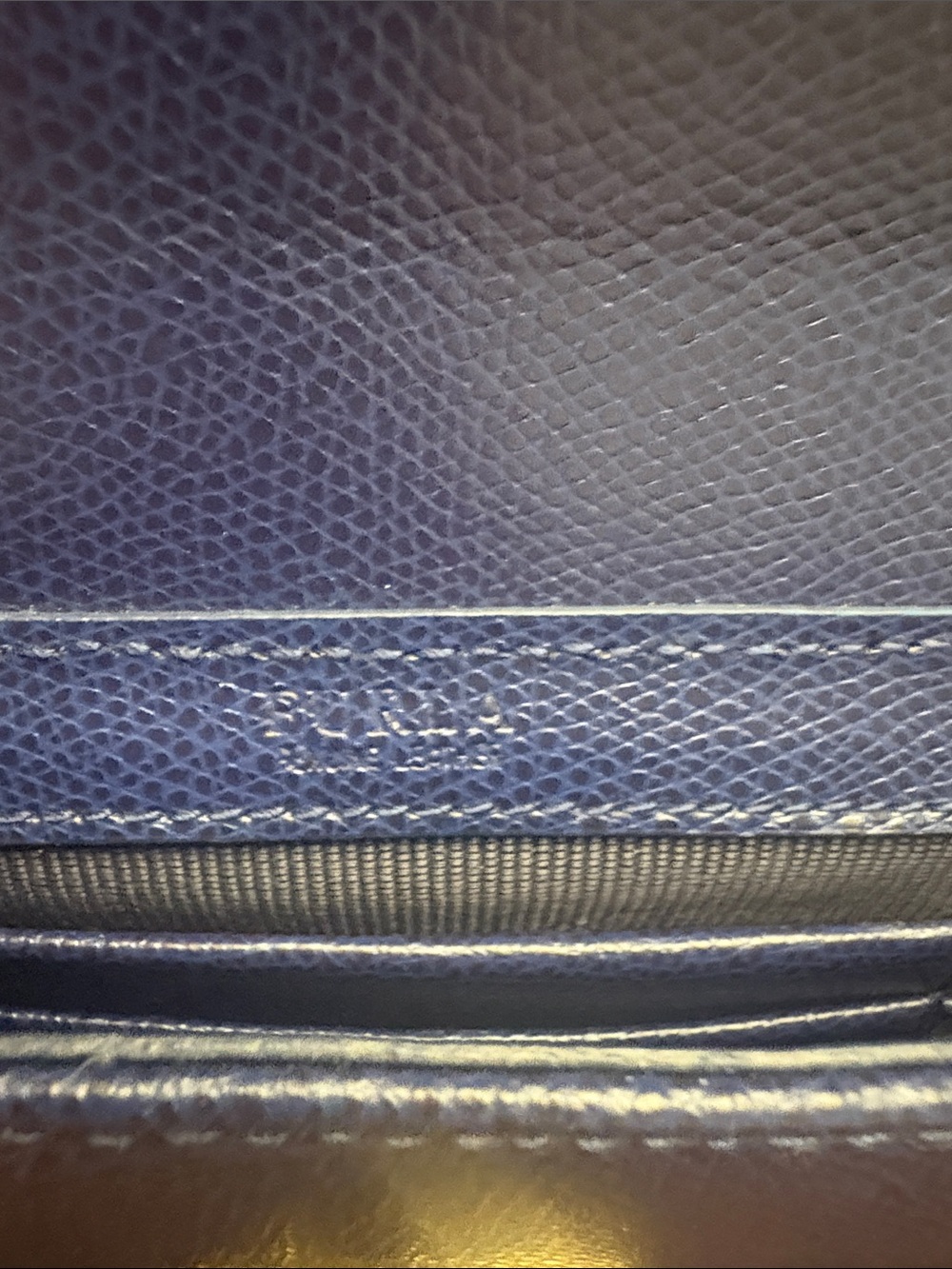 FURLA METROPOLIS Crossbody Mini Nero, Navy in 6 by 5 iinches EUC. - Picture 8 of 9
